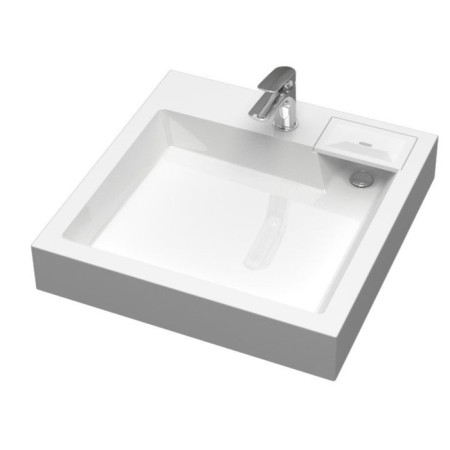 Sink over the Washing machine Uperwood Vission, 60x60 cm, white-1