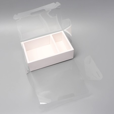 Box for dessert with a cake box, 26.5 x 17 x 22.5 cm, white-2