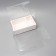 Box for dessert with a cake box, 26.5 x 17 x 22.5 cm, white