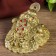 NECKE Polystone for bronze "Toads on coins and ingots with pearls" 6x8.5x8 cm