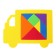 Tangram "Truck", Mix colors