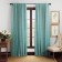 Set of curtains "Ginko", size 145x270 cm, color of heavenly blue