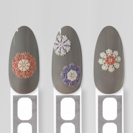 Nail stickers 8*6cm snowflakes Z-A1186 Red/Sin/Bel volume Subway qf-3