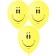 Shar Latex 12 "Smile", pastel, 1-sided, set 50 pcs., Yellow color