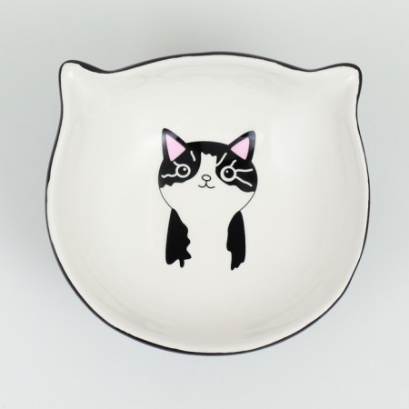 Ceramic “Kisa” bowl on the stall-lapcs 200 ml 13 x 12 x 8 cm, black-5
