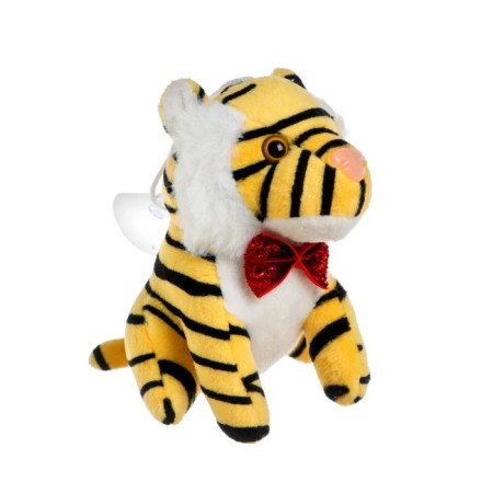 Soft toy "Tiger with a butterfly", 11 cm, on a suction cup, Mix colors-1