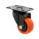 Furniture wheel CAPPIO, D = 50 mm, rotary, PVC coating