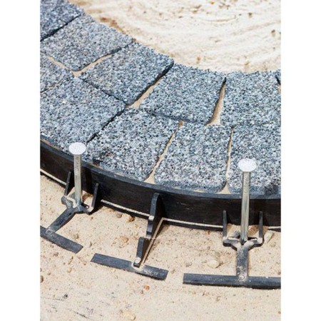 Garden plastic curb, h = 58 mm, 8 m, 32 pegs, "geoplastboard"-12