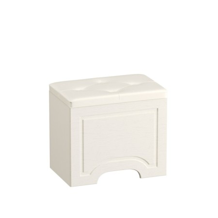 Puff Liverpool 14.02, 550x350x500, White/Tannail/Grand white leatherette