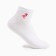 Women's socks shortened "flamingo", white color, size 23-25