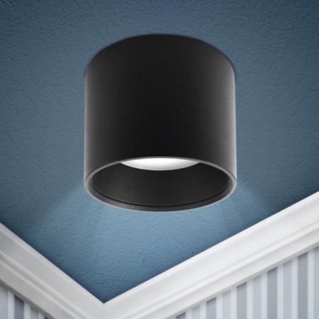 Lamp 1x12W GX53 9.6x9.6x8 cm, black