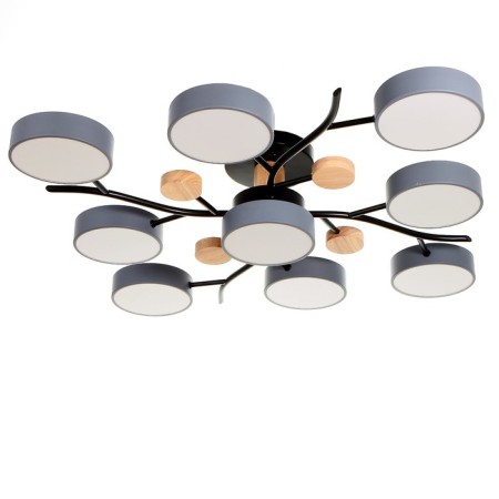 Chandelier 1316/9GR LED 216W 3000-6000K gray 87x87x17 cm Bayerlux