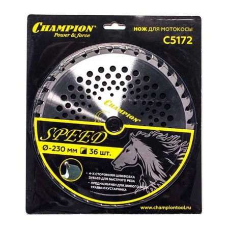 CHAMPION SPEED C5172 trimmer knife, with hard alloy teeth, 36 teeth, 230x25.4 mm 107169-1