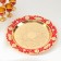 Set of wine jug, 6 glasses and tray "Türkiye. Medallion and patterns" red with gold