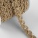 Weekes decorative canvas "monogram", 12 mm, 10 ± 0.5 m, beige color