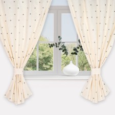 A set of curtains for the kitchen 