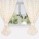 A set of curtains for the kitchen "Bee", 150x180 cm - 2 pcs, Rogozhka 164 g/m2, 100% HL