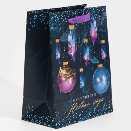 Packet Laminated Vertical "Crystal", MS 18 x 23 x 10 cm, New Year-1