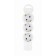 Plastic outlet, Quick Fix, 3 nests with/s curtains 3680W 16a ip20 white 32017 5