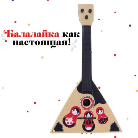 Балалайка «Матрёшка», цвет МИКС-2