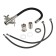Kitchen mixer Zein Z3730, two -wound, black flexible spout, satin case