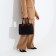 Lightning tout bag, external pocket, long belt, black color