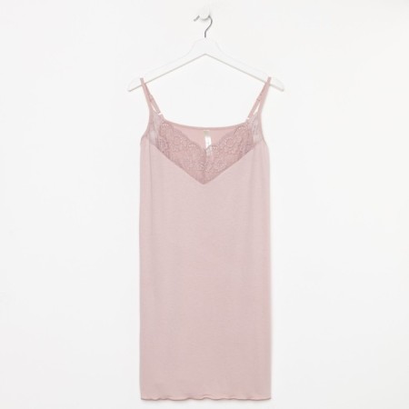 Home set (robe/shirt) female, light pink color, size 58-3