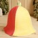 Banch hat for a nursery with an application of the flower "Flower-seven-color", felt