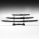 Suv. Product Katana 3V1 on a stand, scabbard wood, black dragon 52/78/98cm