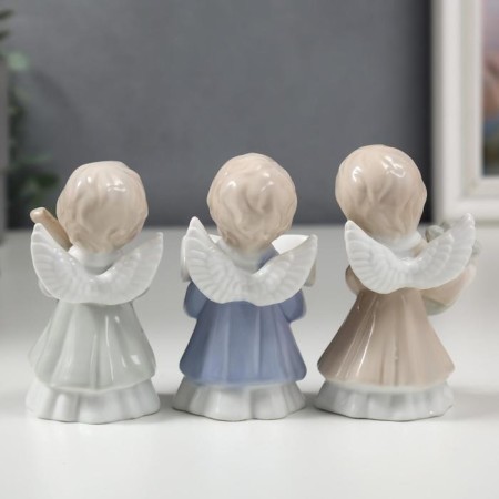 Souvenir ceramics "angels" set 3 pcs 10x5x5 cm-3