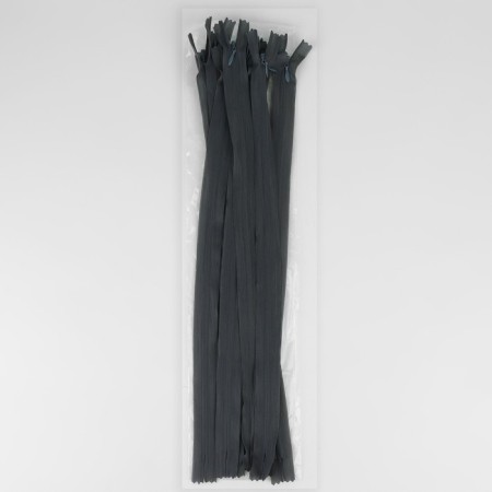 Lightning secret, No. 3, non-proceeding, locking machine, 40 cm, dark gray color-2