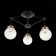 Ceiling EVOLUCE lamp. Sle110302-03. Stricce. 3x60 watts, E27, 59x59x36 cm, black color, bronze