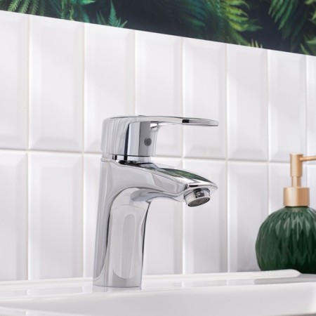 BouOU B8206-1 shell mixer, pour 115 mm, single-leaf, brass, chrome-2