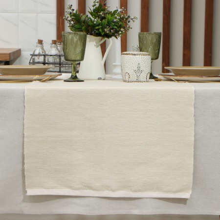 Path on the table Ethel, col. Beige, 50x230 cm, 100% HL