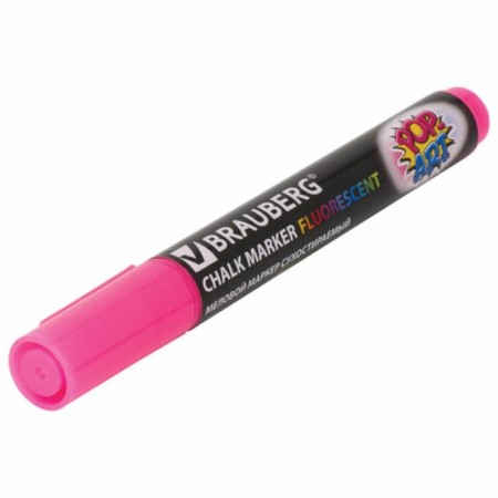 A set of chalk markers 4-cv Brauberg "Pop-Art", 5 mm, washing, for smooth/surface 151535-16
