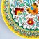 Largan Rishtan ceramics "Turkish pattern", 25 cm, yellow