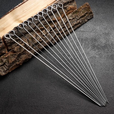 A set of shampoos -spokes 12 pcs, the working part is 47 cm, width is 3 mm, thickness is 2 mm