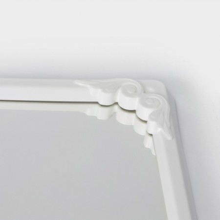 Mirror in the frame, 49.5 × 39 cm, white color-1