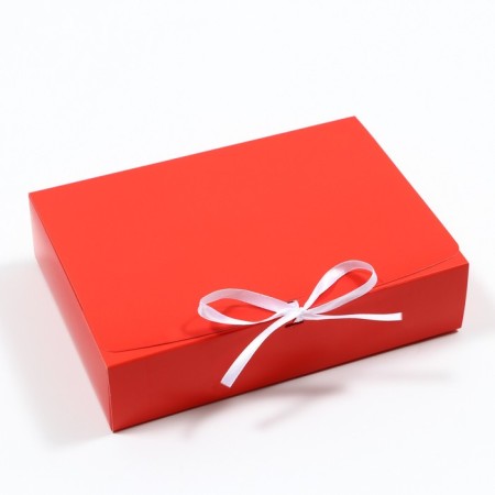 The box is folding, red, 21 x 15 x 5 cm