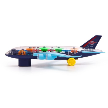 The gear aircraft, light and sound, works from batteries-1