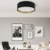 Ceiling light TK Lighting Bilbao 3432, E27, 4x15W, 600x600x170 mm, gold, black color.