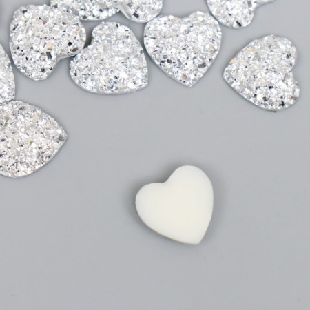 Coboson "Heart", silver color 12 mm-1