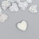 Coboson "Heart", silver color 12 mm