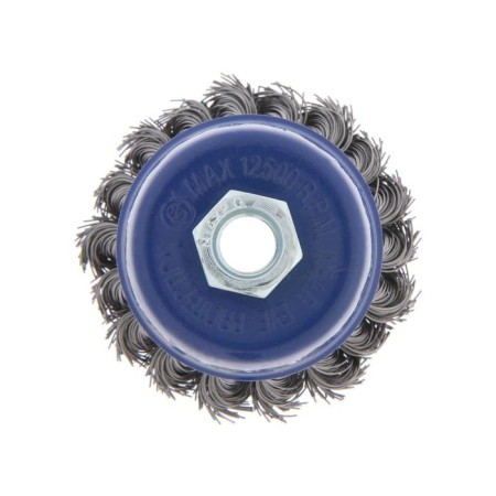 Metal brush for ushm tundra, twisted wire, "cup", M14, 75 mm-4