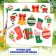 New Year's gift. Developing set with games "New Year! Parcel from Santa Claus "