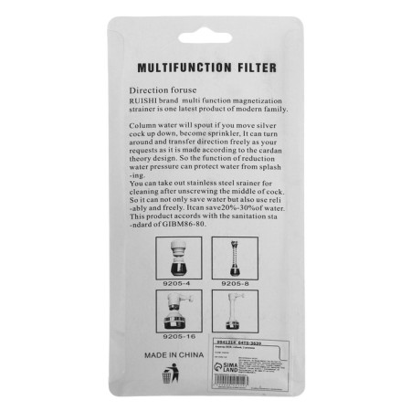 Zein aerator, 2 modes, a white flexible hose on a clamp, universal-12