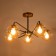 Blanchea chandelier 5x60W E27 gold/black 58x58x32cm