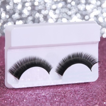 Falled eyelashes "seductive view", without glue, black color-1
