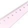 Plastic line 12 cm "star", pink