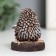 Polystone souvenir "Hedgehog on a stump - reading" 5.2x4.3x4.6 cm
